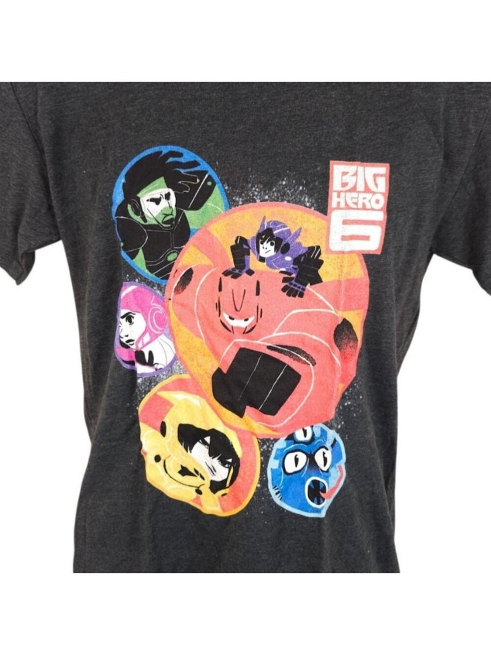 Big Hero 6 T Shirt Mens Size Small Gray Superhero Team Disney Movie